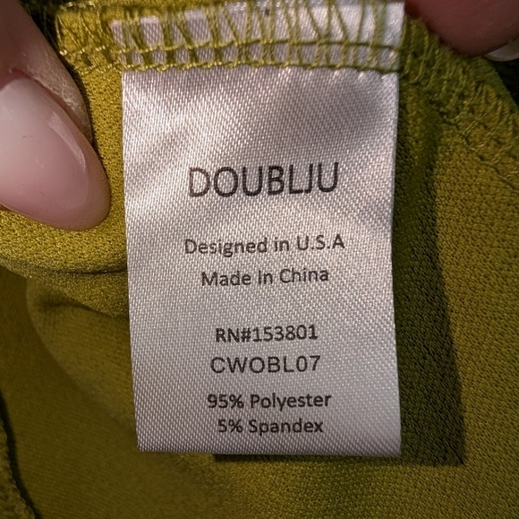 Doublju Green Textured Open Front Blazer Jacket - Women's Casual Lightweight - Picture 4 of 8